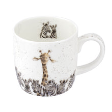 Load image into Gallery viewer, Royal Worcester Wrendale Fine Bone China Mug -Zebra & Giraffe