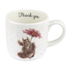 Load image into Gallery viewer, Royal Worcester Wrendale Fine Bone China Mug - Squirrel Thank You