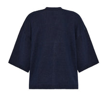 Load image into Gallery viewer, Mansted Limone Linen Cardigan - Navy