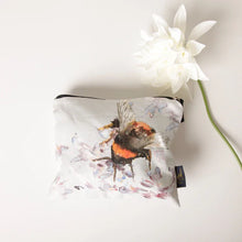 Load image into Gallery viewer, Meg Hawkins Cosmetic Bag - "The Orchard" Bee Design