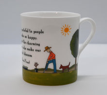Load image into Gallery viewer, Red Tractor Designs Bone China Mug - A Day in The Garden