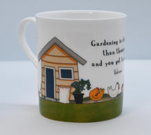 Load image into Gallery viewer, Red Tractor Designs Bone China Mug - Garden Therapy