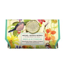 Load image into Gallery viewer, Michel Design Works Large Soap Bar - Birds & Butterflies