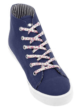Load image into Gallery viewer, Sliwils Shoelaces - Flower Purple