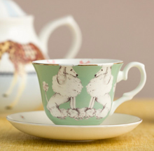Load image into Gallery viewer, Yvonne Ellen Teacup & Saucer set of 2 - Poodle & Sausage Dog