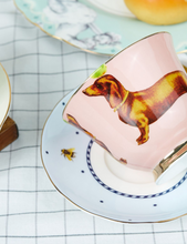 Load image into Gallery viewer, Yvonne Ellen Teacup & Saucer set of 2 - Poodle & Sausage Dog