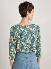 Load image into Gallery viewer, Seasalt of Cornwall 3/4 Appletree Top - Marsh Marigold Raincloud