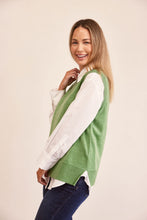 Load image into Gallery viewer, See Saw Merino Wool Vest - Sage