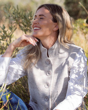 Load image into Gallery viewer, See Saw Boiled Wool High Collar Vest - Natural