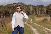 Load image into Gallery viewer, See Saw Boiled Wool High Collar Vest - Natural