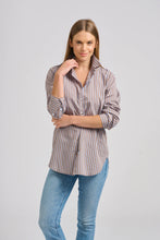 Load image into Gallery viewer, Shirty Classic Shirt with French Cuff - Porcini Stripe
