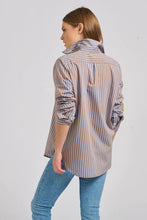 Load image into Gallery viewer, Shirty Classic Shirt with French Cuff - Porcini Stripe