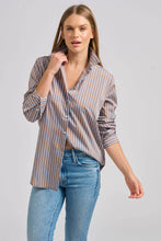 Load image into Gallery viewer, Shirty Classic Shirt with French Cuff - Porcini Stripe