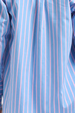 Load image into Gallery viewer, Shirty Elodie Girlfriend Shirt - Blue/Pink Stripe