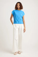 Load image into Gallery viewer, Toorallie Crew Neck Cotton Tank - Azure