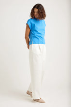 Load image into Gallery viewer, Toorallie Crew Neck Cotton Tank - Azure