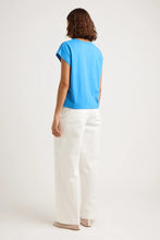 Load image into Gallery viewer, Toorallie Crew Neck Cotton Tank - Azure