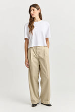 Load image into Gallery viewer, Toorallie Relaxed Crop Cotton Tee - White