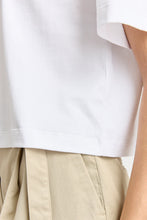Load image into Gallery viewer, Toorallie Relaxed Crop Cotton Tee - White