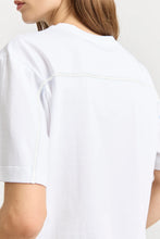 Load image into Gallery viewer, Toorallie Relaxed Crop Cotton Tee - White