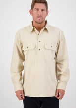 Load image into Gallery viewer, Swanndri Mens Bendigo Cotton Shirt - Bone