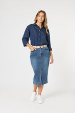 Load image into Gallery viewer, Threadz Hailey Navy Shirt