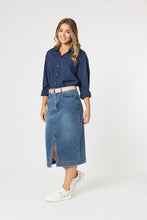 Load image into Gallery viewer, Threadz Hailey Navy Shirt