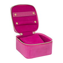 Load image into Gallery viewer, Tonic Luxe Velvet Jewellery Cube - Berry