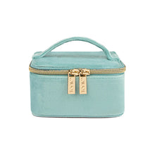 Load image into Gallery viewer, Tonic Luxe Velvet Jewellery Cube - Seafoam