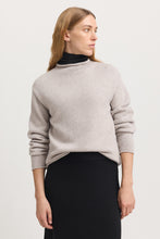 Load image into Gallery viewer, Toorallie Relaxed Fit Mock Neck Jumper - Light Oat
