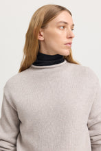 Load image into Gallery viewer, Toorallie Relaxed Fit Mock Neck Jumper - Light Oat