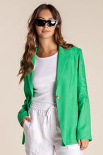 Load image into Gallery viewer, Two T's Linen Blend Blazer - Sea Green