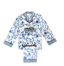 Load image into Gallery viewer, Versailles Blue Chinoiserie Pyjama Set
