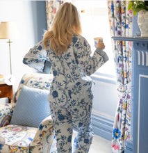 Load image into Gallery viewer, Versailles Blue Chinoiserie Pyjama Set