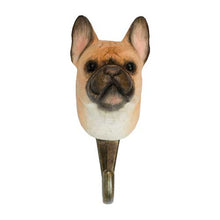 Load image into Gallery viewer, Hand Carved Wall Hook - French Bulldog
