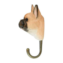 Load image into Gallery viewer, Hand Carved Wall Hook - French Bulldog