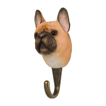 Load image into Gallery viewer, Hand Carved Wall Hook - French Bulldog