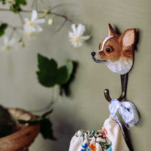 Load image into Gallery viewer, Hand Carved Wall Hook - Chihuahua