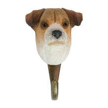 Load image into Gallery viewer, Hand Carved Wall Hook - Jack Russell