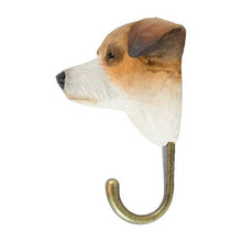 Load image into Gallery viewer, Hand Carved Wall Hook - Jack Russell