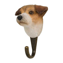 Load image into Gallery viewer, Hand Carved Wall Hook - Jack Russell