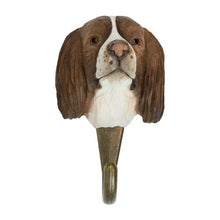 Load image into Gallery viewer, Hand Carved Wall Hook - Springer Spaniel
