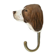 Load image into Gallery viewer, Hand Carved Wall Hook - Springer Spaniel