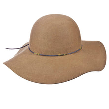 Load image into Gallery viewer, Charlene Wool Felt Classic Hat - Camel