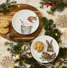 Load image into Gallery viewer, Royal Worcester Wrendale 16.5cm Plates - Bunny & Red Robin