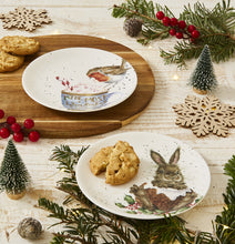 Load image into Gallery viewer, Royal Worcester Wrendale 16.5cm Plates - Bunny & Red Robin