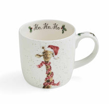 Load image into Gallery viewer, Royal Worcester Wrendale Fine Bone China Mug - Ho Ho Ho (Giraffe)