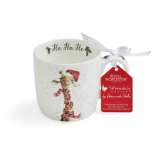 Load image into Gallery viewer, Royal Worcester Wrendale Fine Bone China Mug - Ho Ho Ho (Giraffe)