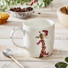 Load image into Gallery viewer, Royal Worcester Wrendale Fine Bone China Mug - Ho Ho Ho (Giraffe)