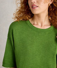 Load image into Gallery viewer, White Stuff Kate Linen Blend Tee - Bright Green